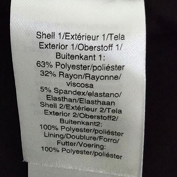 DKNY Plaid Double Breasted Blazer Jacket‎ Black White Gray Business Casual - Picture 6 of 7